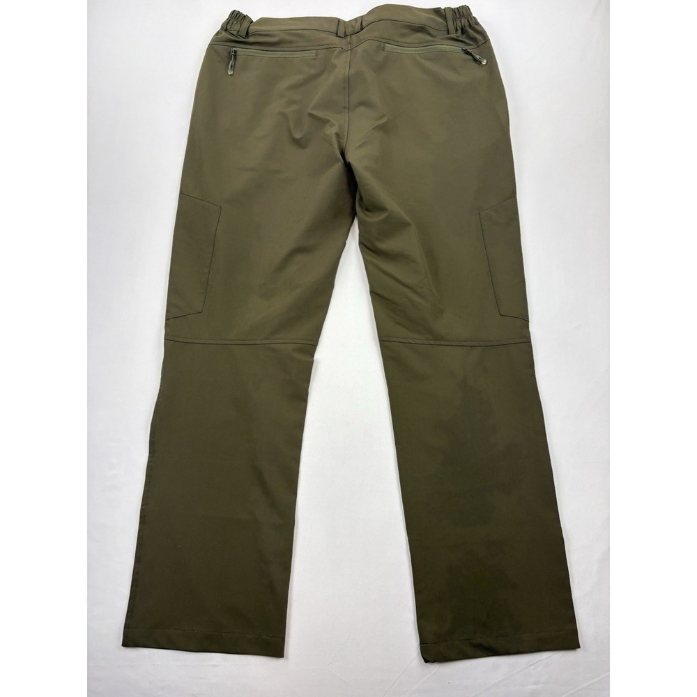 Postropaky Pants Mens 36 Green Cargo Elastic Waist Lightweight Nylon - Picture 4 of 16